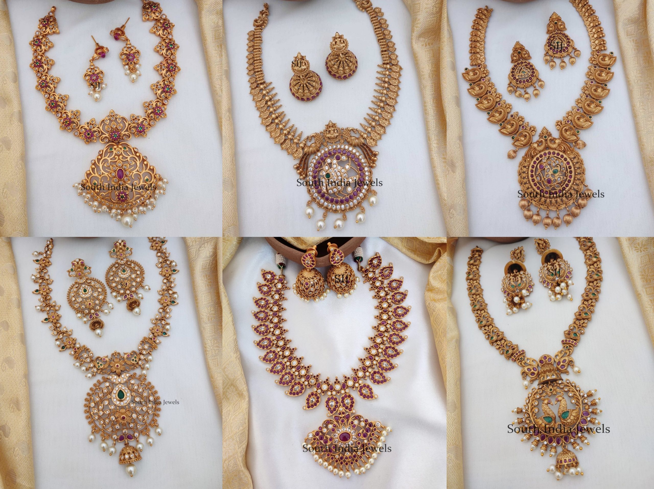 Stunning Imitation Necklaces For Festivals By South India Jewels!