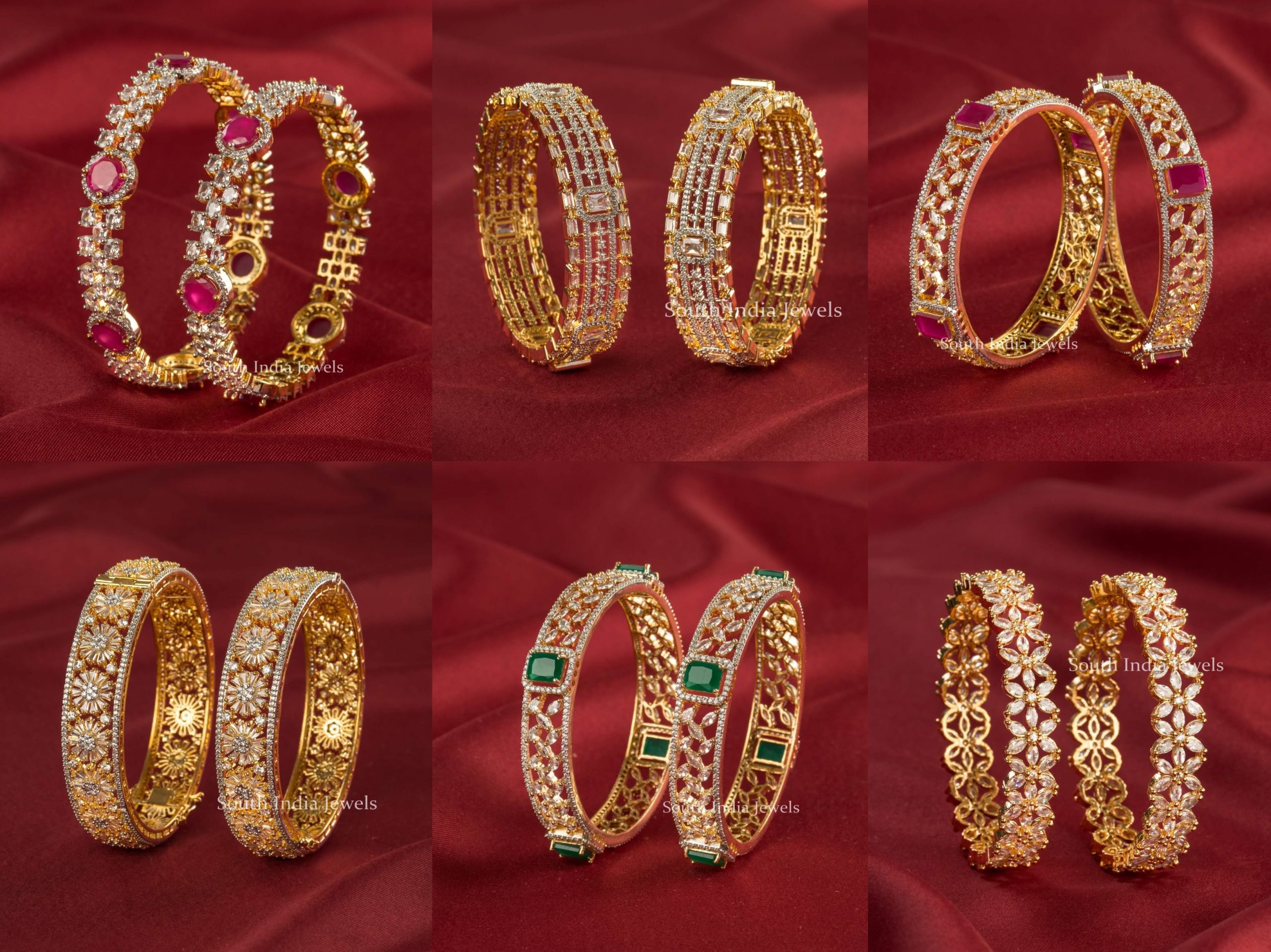 Stunning AD Bangles For Festivals By South India Jewels!
