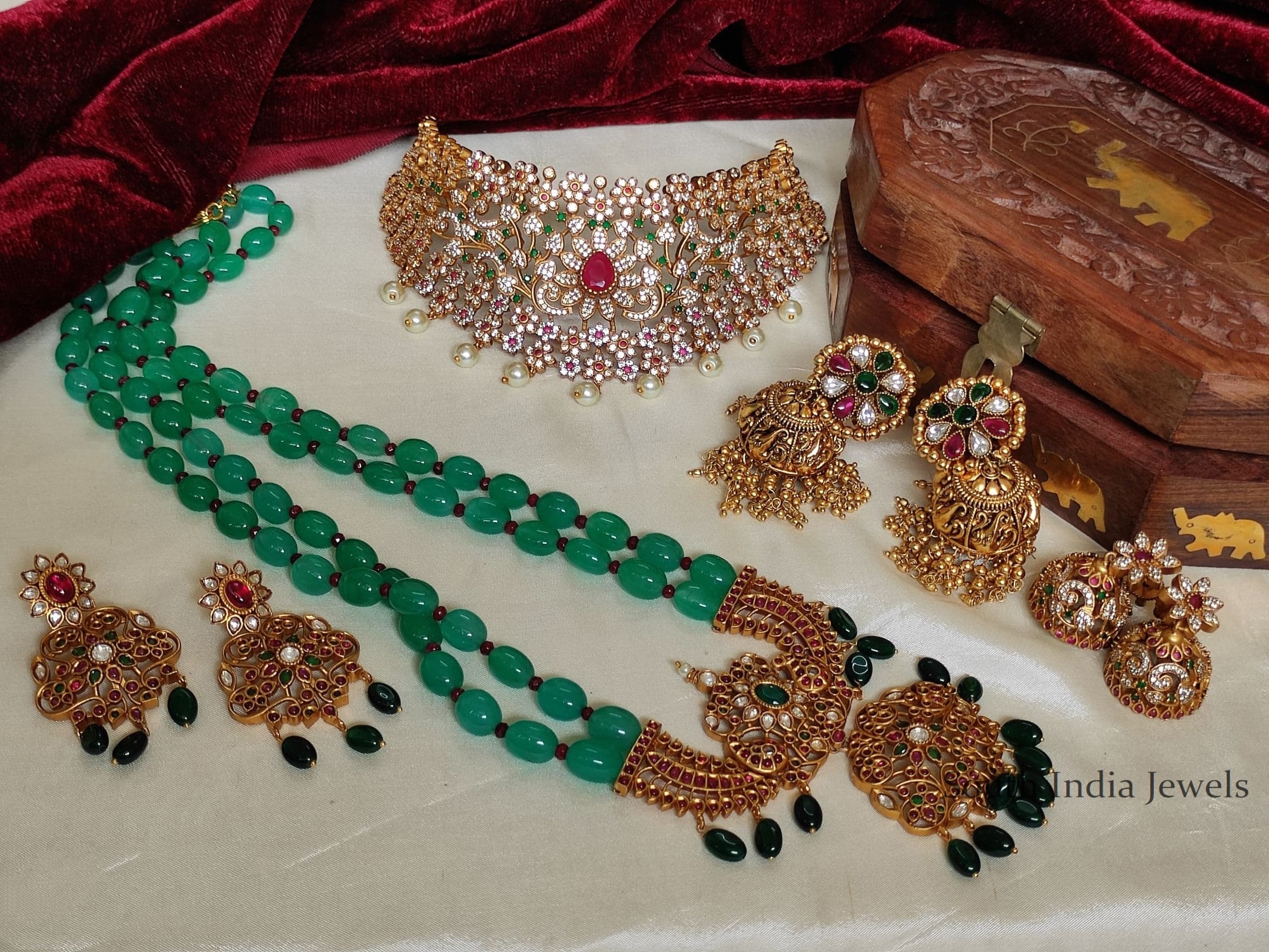 Stunning Grand Bridal Set By South India Jewels!