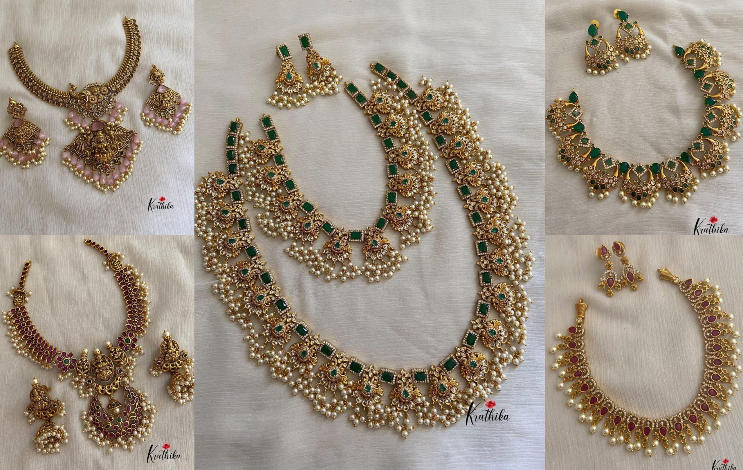 Stunning Guttapusalu Necklaces From Kruthika Jewellery