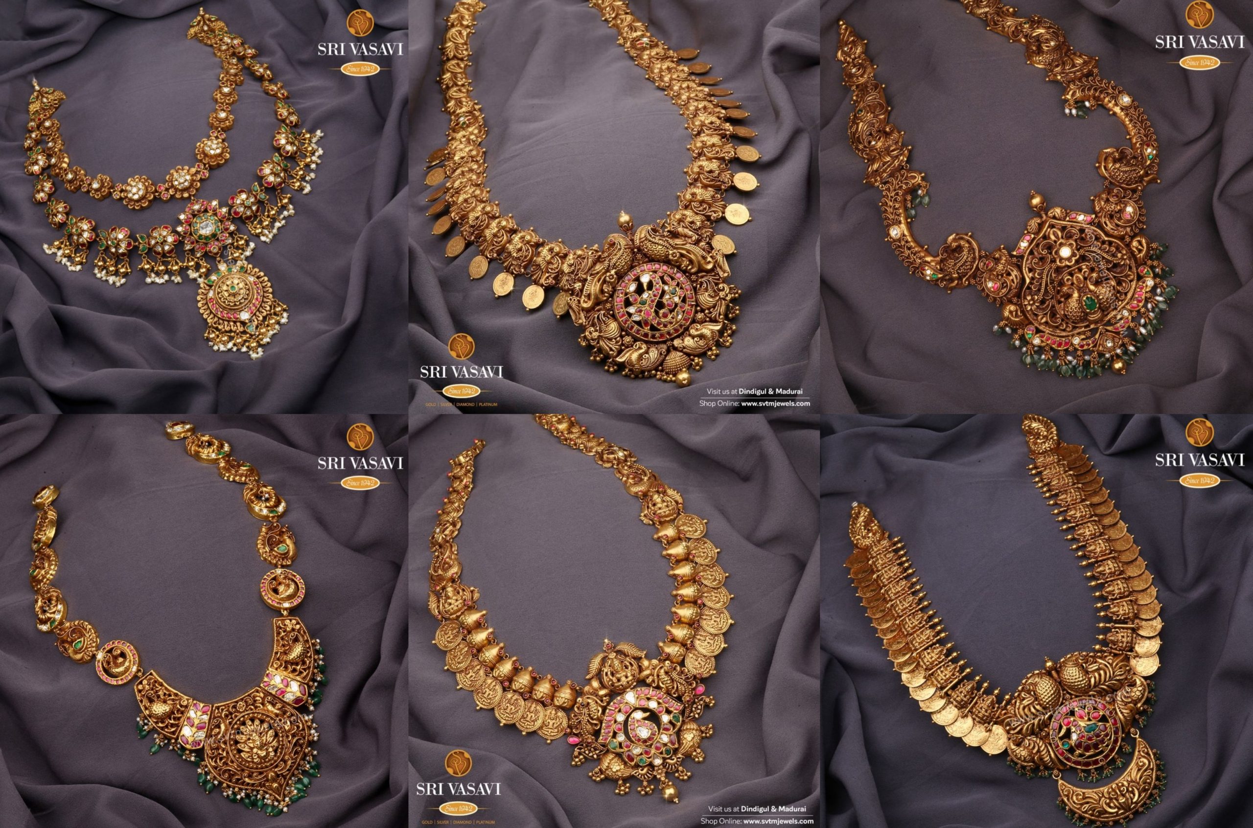 Nakshi Temple Jewellery Collection By The Sri Vasavi Thanga Maaligai