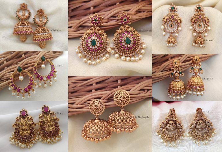 sij-web-Stunning Earrings Below Rs.1000 From South India Jewels!