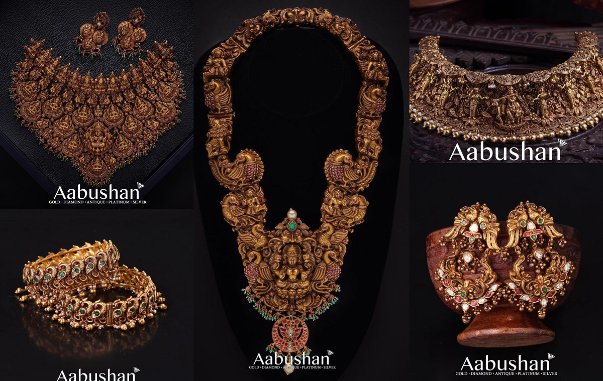 Nakshi Designed Neckpiece Collection By Aabushan Jewellery