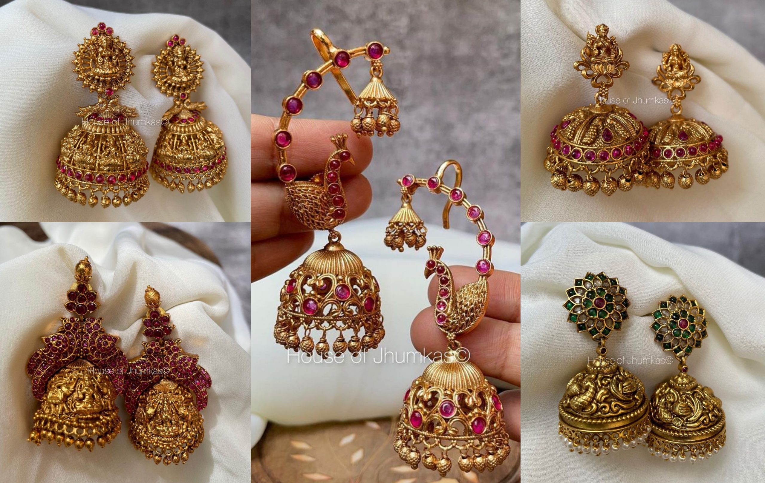 Stunning Earrings And Jhumka Designs From The House Of Jhumkas!