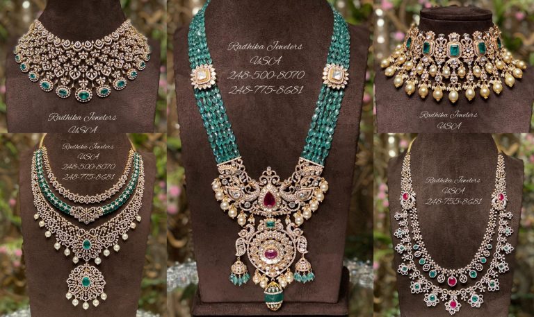 Diamond And Semi-Precious Stone Collection By Radhika Jewelers!