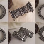 German Silver Antique Bangle Collection From Alizeh by Anandi
