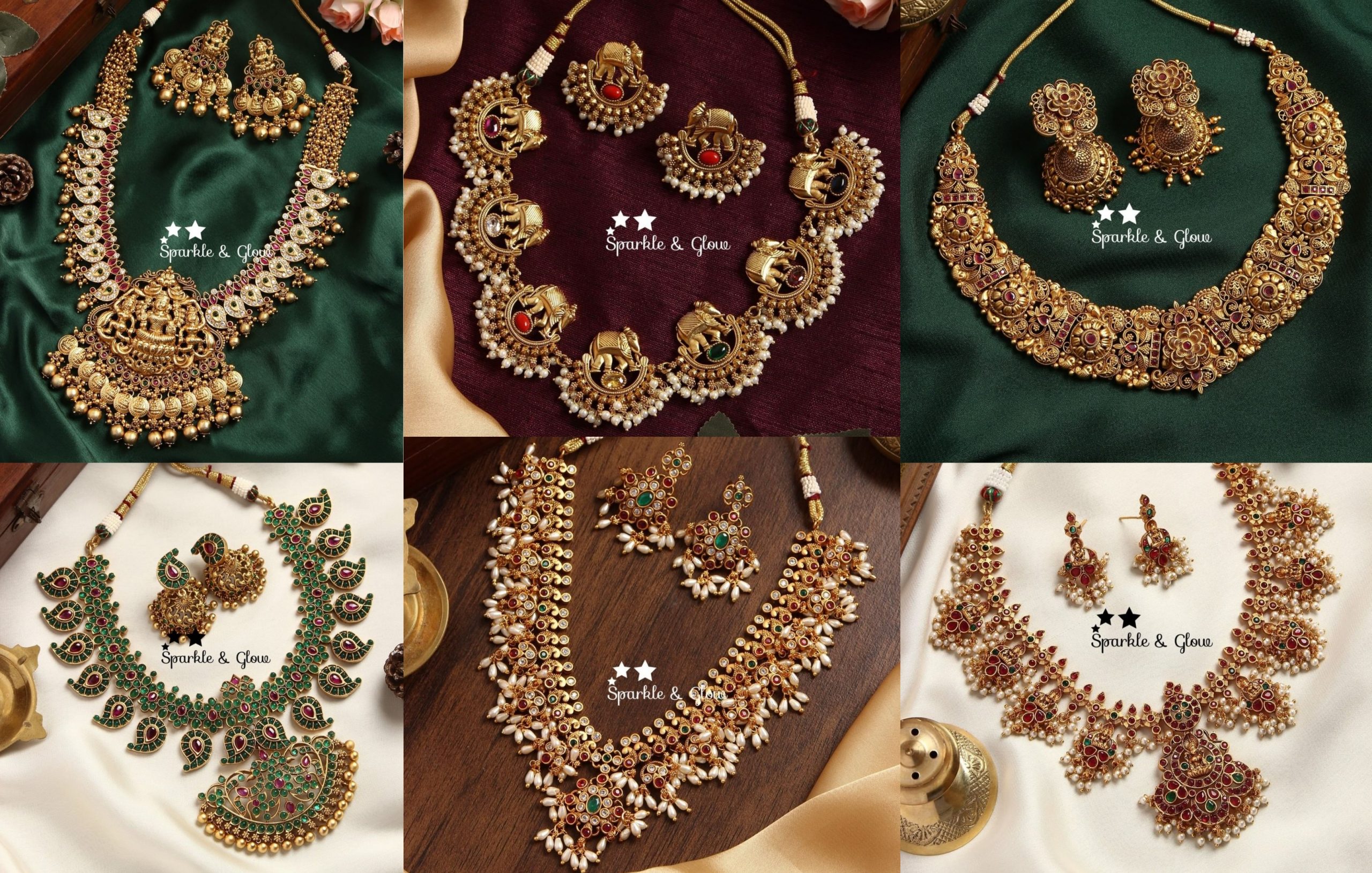Stunning Traditional And Temple Necklace Collection From Sparkles By Archana