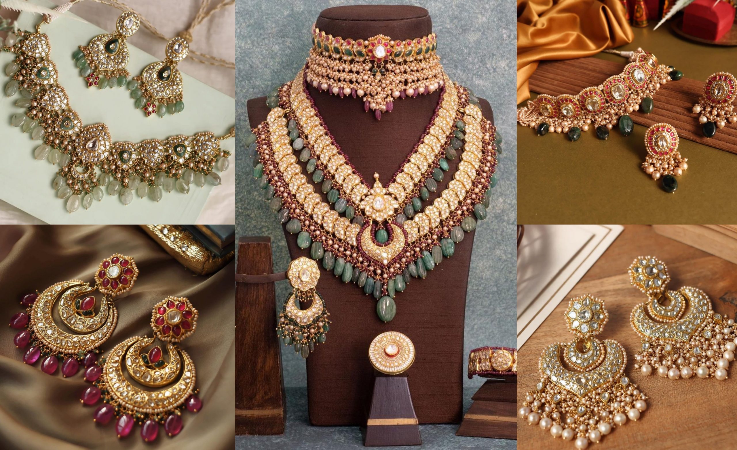 Polki And Diamond Studded Jewellery From Tyaani Jewellery