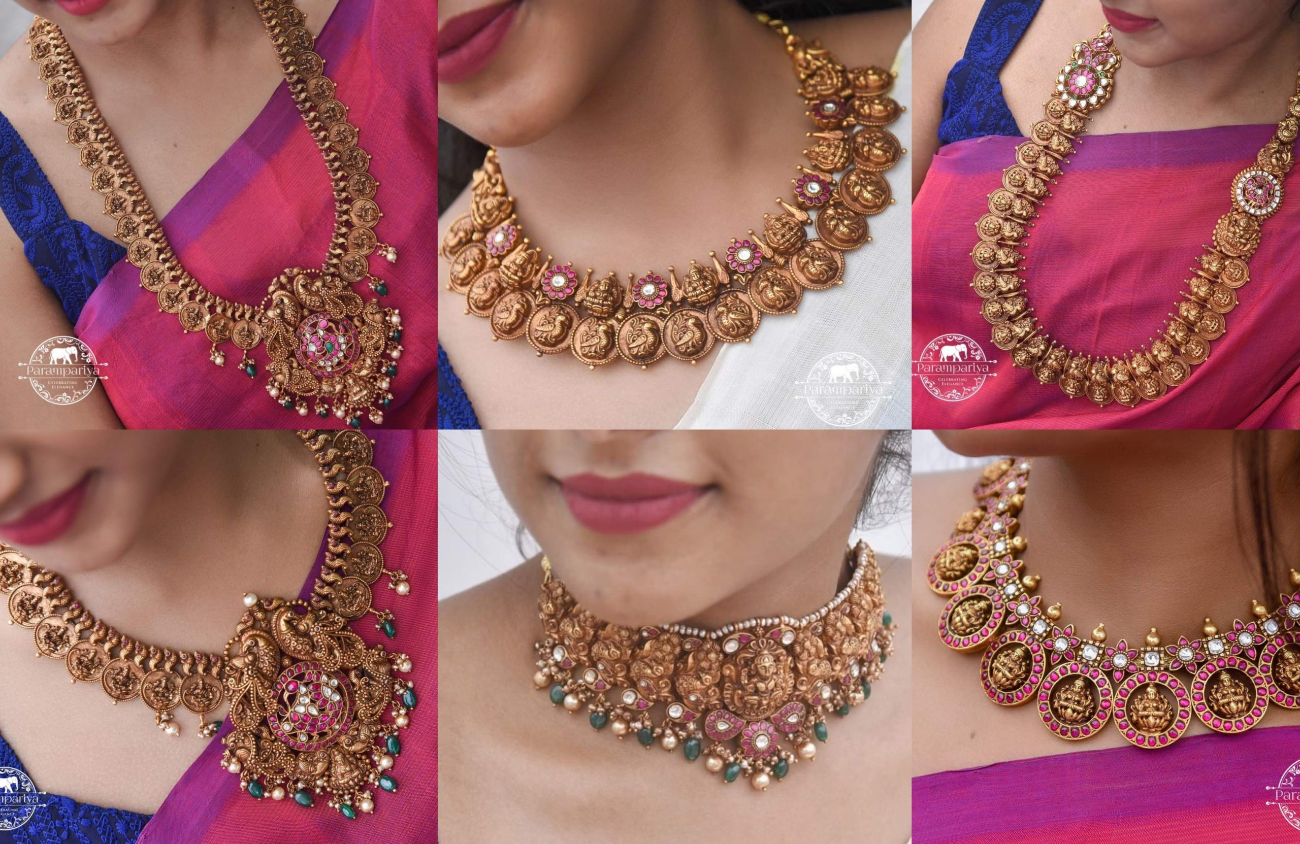 Antique Nakshi Temple Necklace Collection By Parampariya!