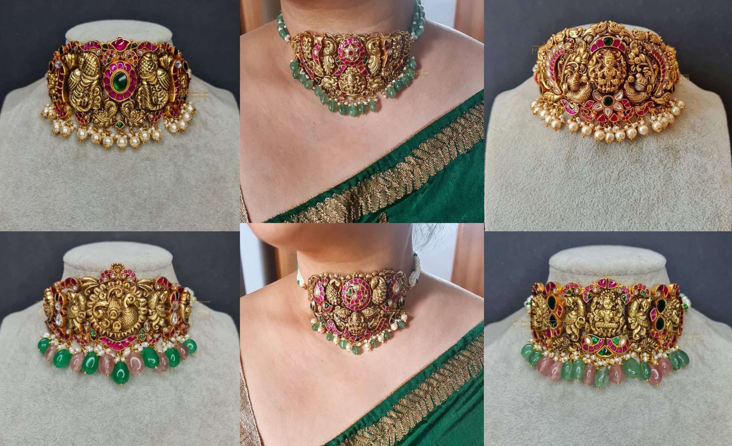 Designer And Antique Jewellery Chokers Designs By Rajatamaya!