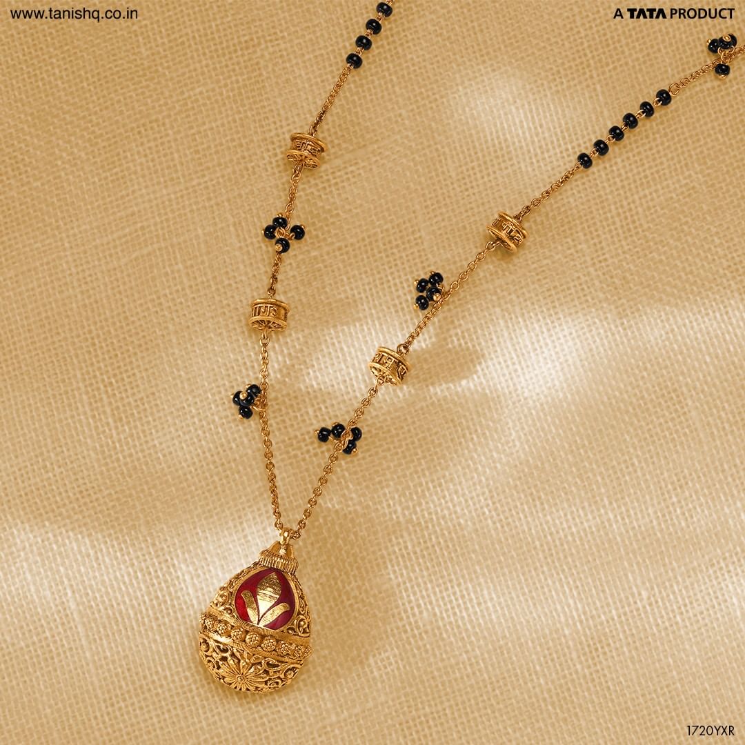 Tanishq long sale gold mangalsutra