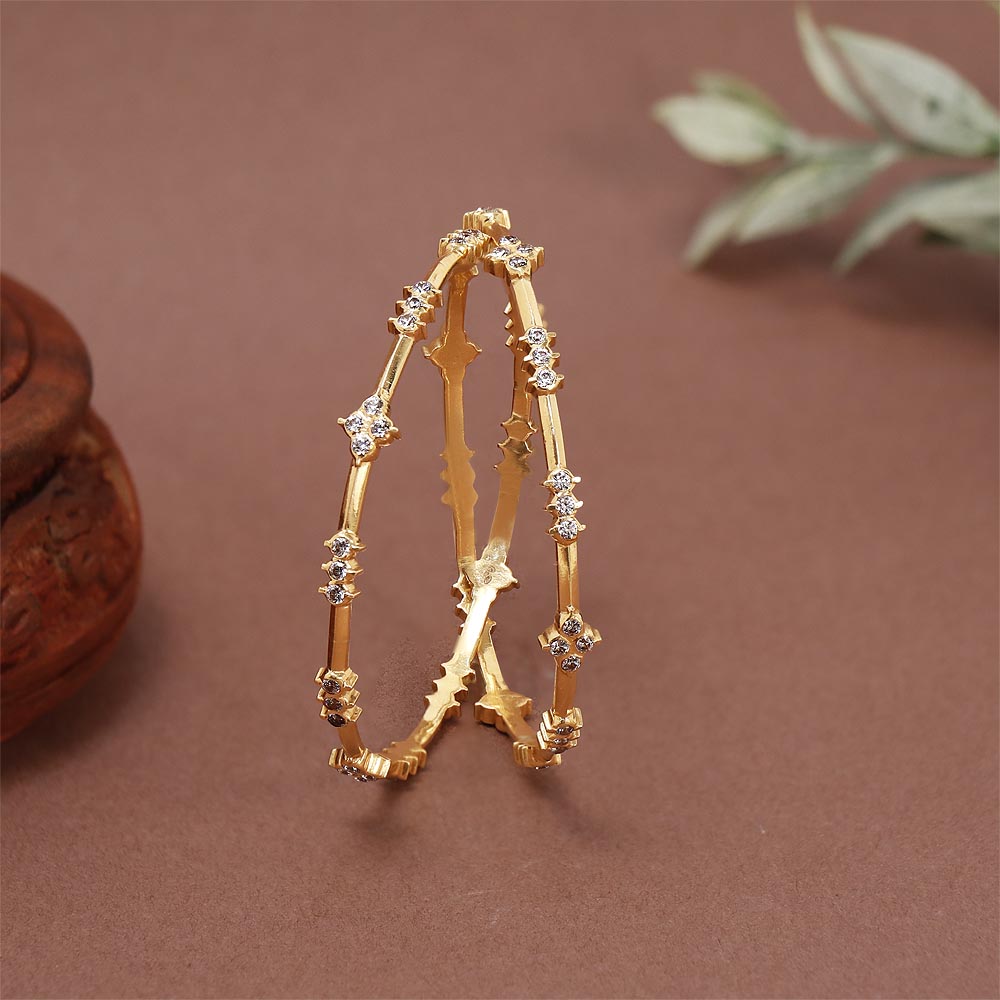 Simple daily use gold on sale bangles