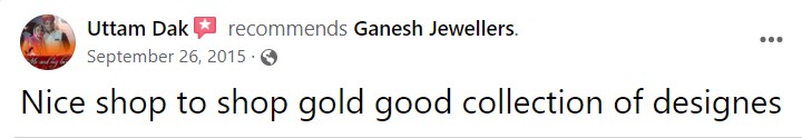 Ganesh jewellers review