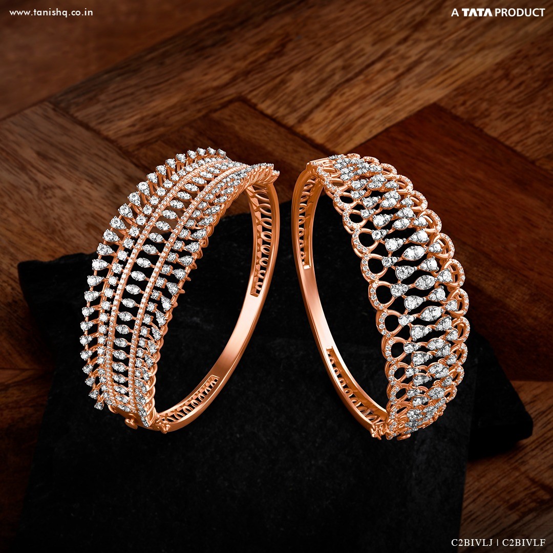 Diamond Bangles Design Tanishq