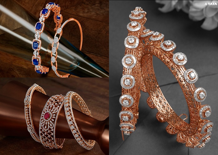 Tanishq collage diamond bangles