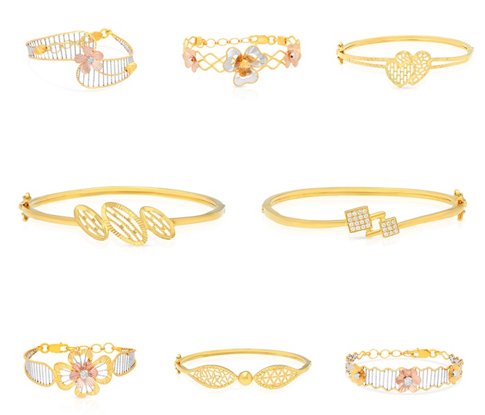 Latest Gold bangles Designs in 8 Grams  New Models